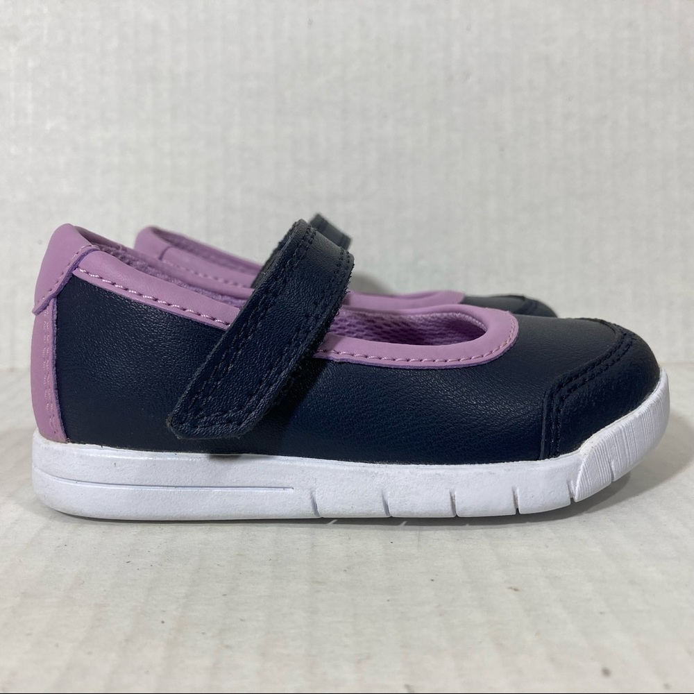 Clarks Classic Casual Comfort Leather Mary Jane Walking Sneaker Shoes Kid Sz 4.5